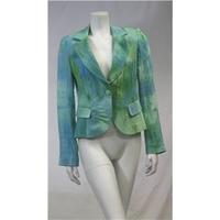 mariely paris size 42 greenblue tie dye jacket mariley paris size m bl ...