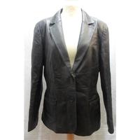 Marks and Spencer leather black jacket M&S Marks & Spencer - Size: 12 - Black - Jacket