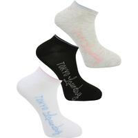 Martha (3 Pack) Assorted Trainer Socks in Light Grey Marl / Optic White / Black - Tokyo Laundry