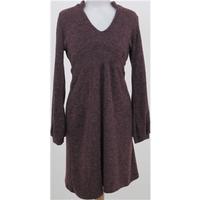 Massimo: Size M: Purple fine knit wool & mohair dress