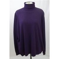 Marks and Spencer BNWT - Size 22 - Dark Purple Polo Neck Jumper