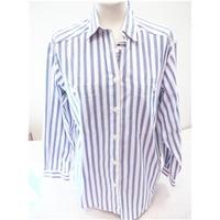 marks spencer size 14 blue long sleeved shirt