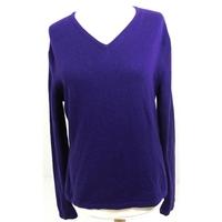 Mahaguthi Size M High Quality Soft and Luxurious Pure Cashmere Royal Purple Jumper