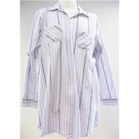 marks spencer size 16 purple mix long sleeved shirt