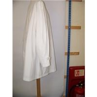 marks and spencers autograph coat ms marks spencer size 12 white smart ...