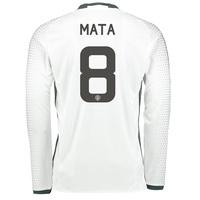 manchester united cup third shirt 2016 17 long sleeve with mata 8 pr w ...