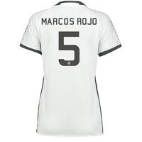 Manchester United Cup Third Shirt 2016-17 - Womens with Marcos Rojo 5, White