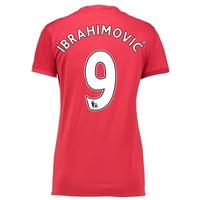 Manchester United Home Shirt 2016-17 - Womens with Ibrahimovic 9 print, Red