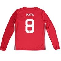 manchester united cup home shirt 2016 17 kids long sleeve with mat red