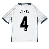 Manchester United Third Shirt 2016-17 - Kids with Jones 4 printing, White