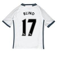 Manchester United Third Shirt 2016-17 - Kids with Blind 17 printing, White