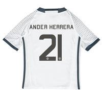 Manchester United Cup Third Shirt 2016-17 - Kids with Herrera 21 print, White