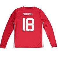 Manchester United Cup Home Shirt 2016-17 - Kids - Long Sleeve with You, Red