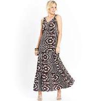 Maxi Dress with Sequins at Neckline 52IN