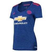 Manchester United Away Shirt 2016-17 - Womens, Blue