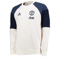 manchester united training sweatshirt white white