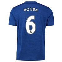 manchester united away shirt 2016 17 with pogba 6 printing blue