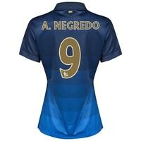 Manchester City Away Shirt 2014/15 - Womens with A.Negredo 9 printing, Black