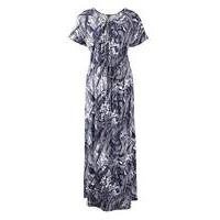 Marble Print Maxi Dress