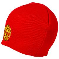 manchester united basic beanie hat red