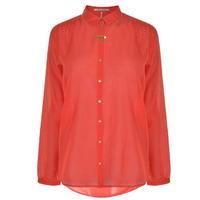 maison scotch sheer long sleeved shirt