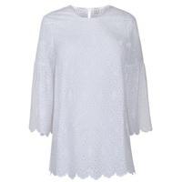 MAISON SCOTCH Broderie Anglaise Flared Sleeve Top