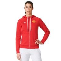 manchester united core hoody red womens red
