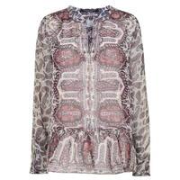 MAISON SCOTCH Paisley Long Sleeve Blouse