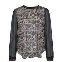 MAISON SCOTCH Contrasting Print Blouse