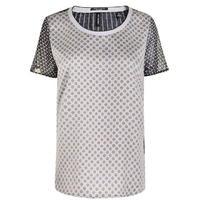 MAISON SCOTCH Contrasting Print Top