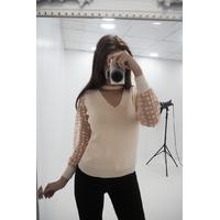 mariah lace scallop choker jumper