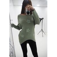 Marina oversized star detailed jumper