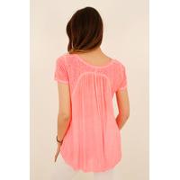 Macey sheer back tee