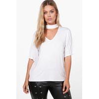 maria deep v boyfriend tunic white