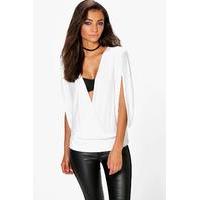 Madia Wrap Front Top - ivory