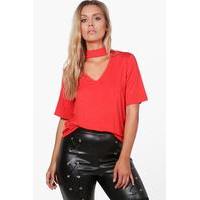 maria deep v boyfriend tunic poppy