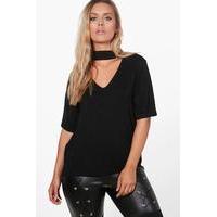 maria deep v boyfriend tunic black