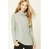 Marled Knit Turtleneck Jumper