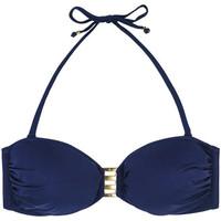 Marie Meili Navy Bandeau Swimwear Malibu women\'s Mix & match swimwear in blue