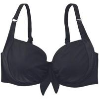 Marie Meili Black Balconnet Swimsuit Top Malibu women\'s Mix & match swimwear in black
