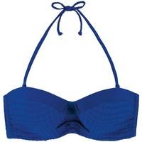 Marie Meili Blue Bandeau Swimsuit Top Nerida women\'s Mix & match swimwear in blue