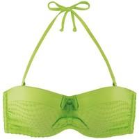 Marie Meili Green Bandeau Swimsuit Top Nerida women\'s Mix & match swimwear in green