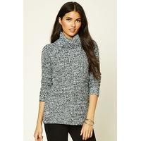 marled knit turtleneck jumper