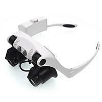 Magnifiers/Magnifier Glasses Headset/Eyewear 10x, 15x, 20x, 25xXNormal Jewelry General use Reading Watch Repair Equipment Tools