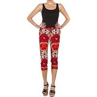 Manoush PANTALON POPPY women\'s Cropped trousers in red