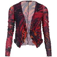 mado et les autres cardigan tropical womens cardigans in red