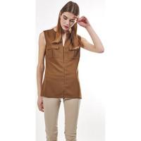 max moi tank top macao womens vest top in brown