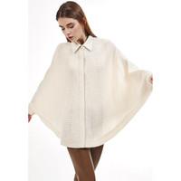 max moi poncho mogador womens cardigans in white