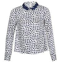 manoush pois womens blouse in blue