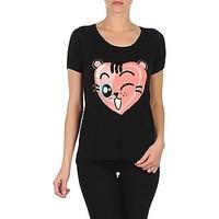 manoush tee shirt valentine womens t shirt in black